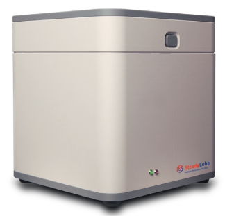 SteadyCube actively tempered transport container for temperature-sensitive samples at 37°C