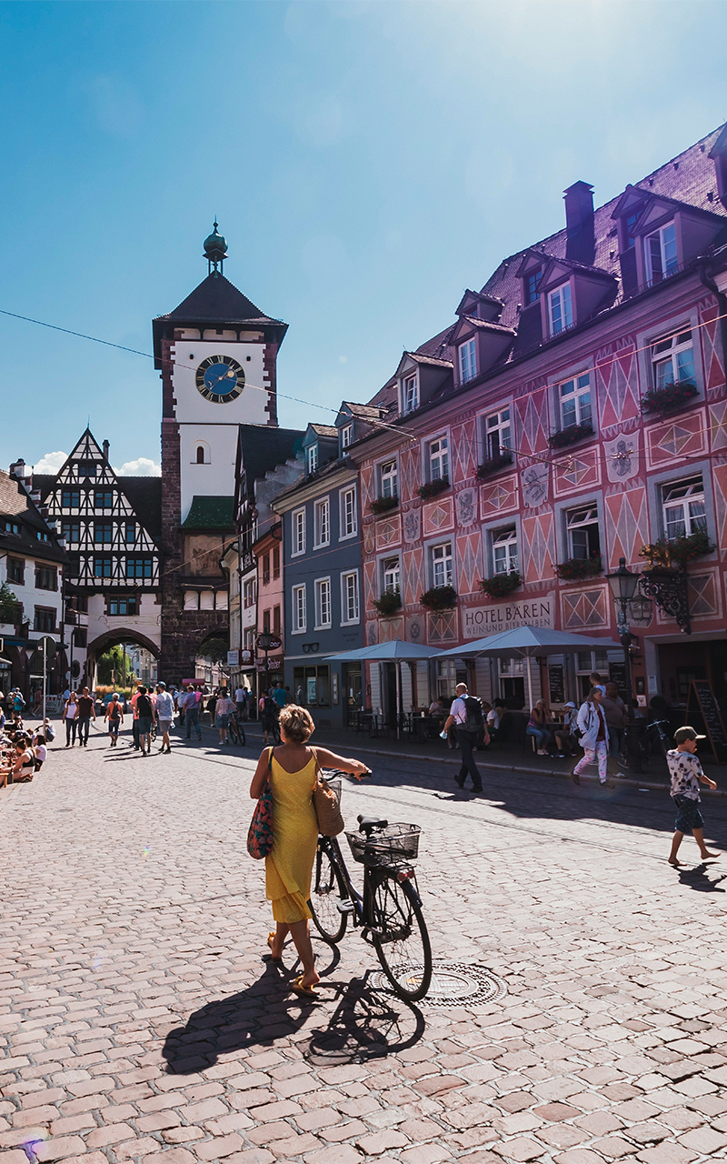 Freiburg im Breisgau’s Old Town at the Schwabentor